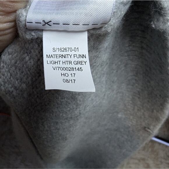 NWT‎ Gap Maternity High Neck Oversized Tunic Sweater Dress Light Heather Grey XL - Picture 7 of 7